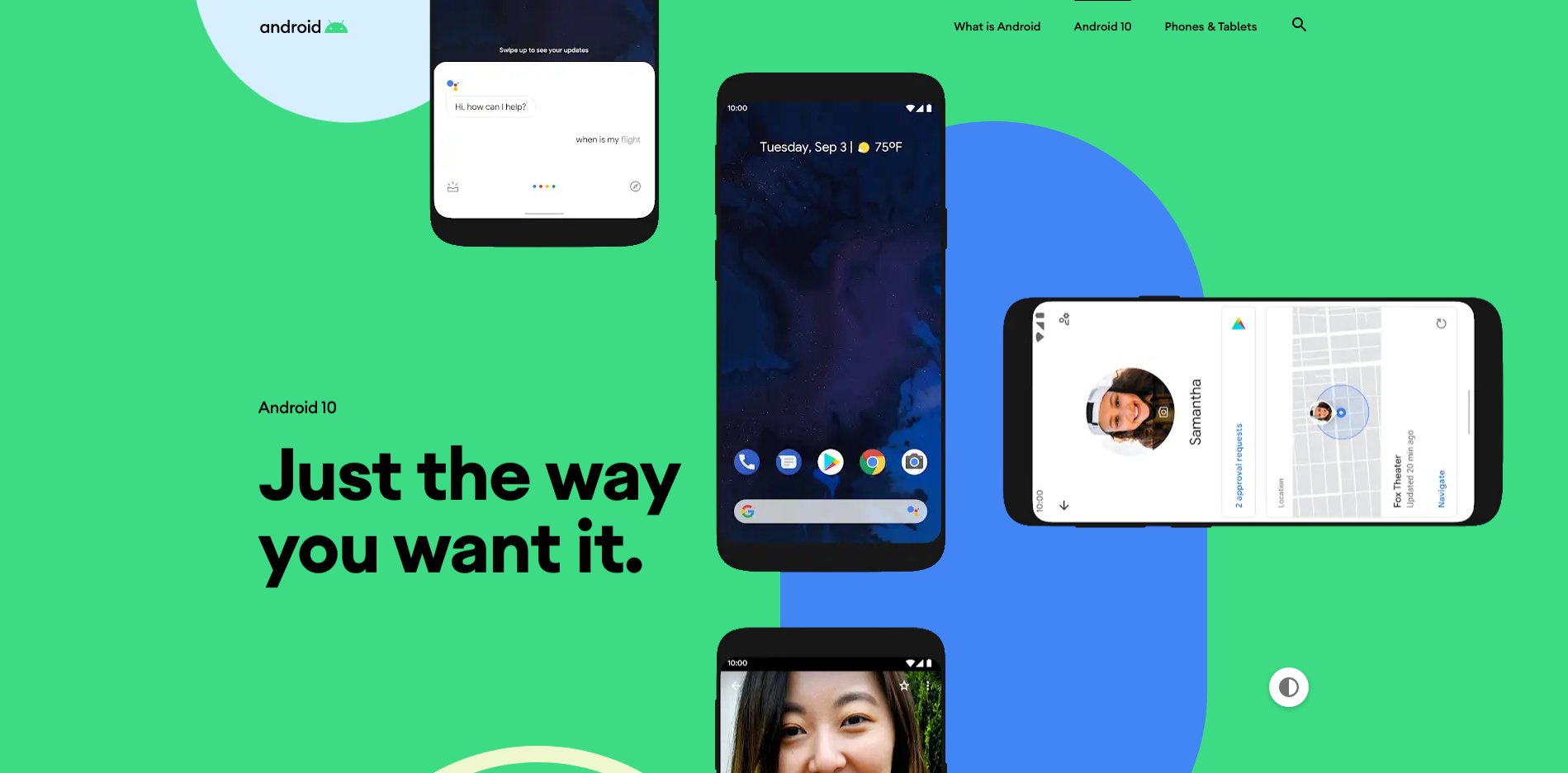 Web de Android 10